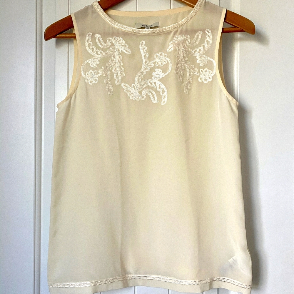 NWOT Madewell 100% Silk Ivy Twirl Blouse